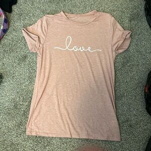 Women’s pink love t-shirt